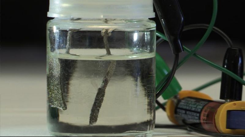 water to produce hydrogen fuel