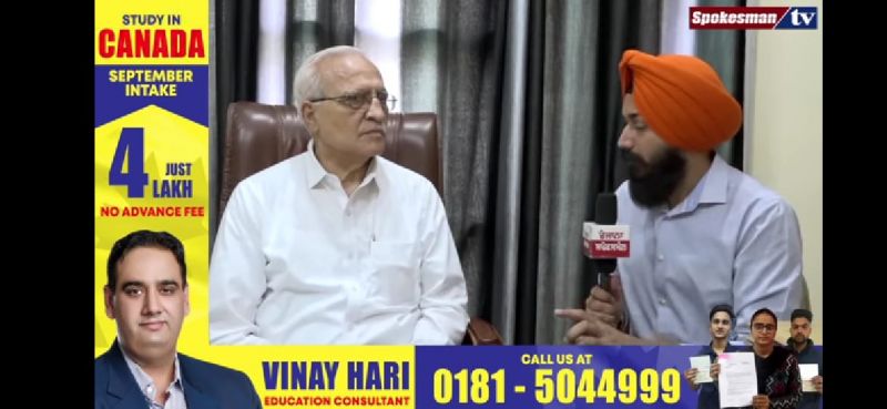 HC Arora with Hardeep Singh 