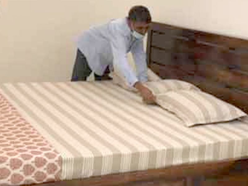 Navjot Sidhu's Bed placed at Chandigarh Congress Bhawan