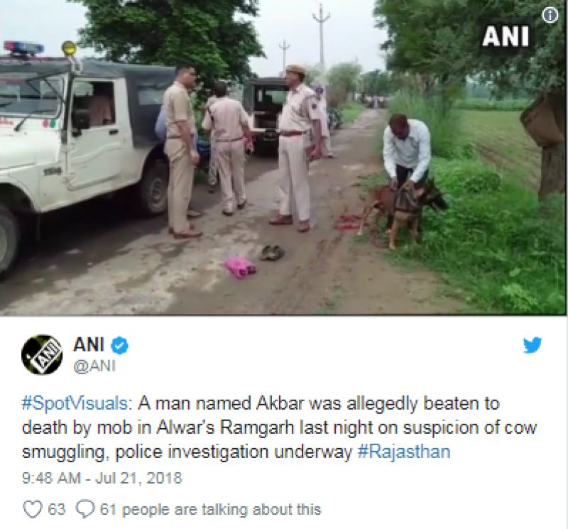 Doubt of cow smuggling