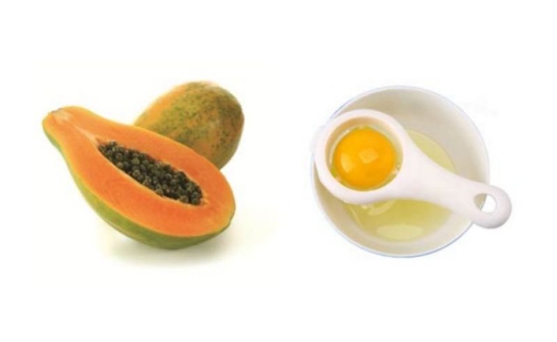papaya and egg white
