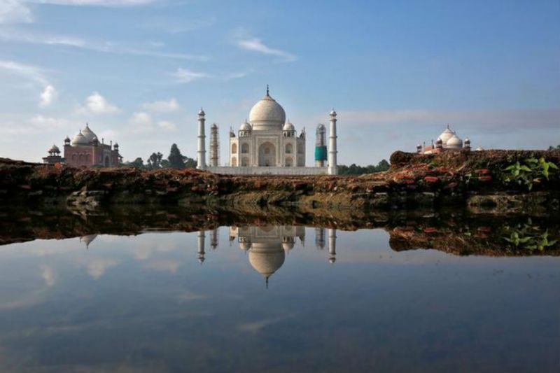 Minaret At Taj Mahal Complex Collapses After Heavy Rain