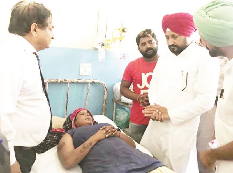 Charanjit Channi known the condition of victim Meena Rani