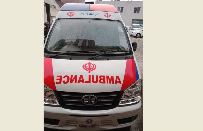 Sikh community donate ambulance
