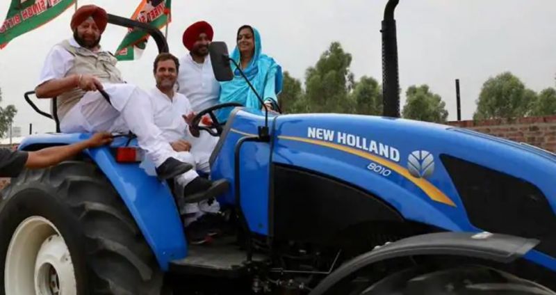 Rahul Gandhi's Tractor Ride in Ludhiana Becomes Famous Rahul Gandhi's Tractor Ride in Ludhiana Becomes Famous