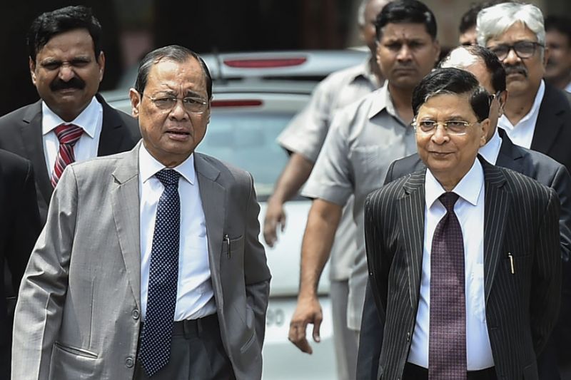 Justice Ranjan Gogoi, CJI Dipak Misra
