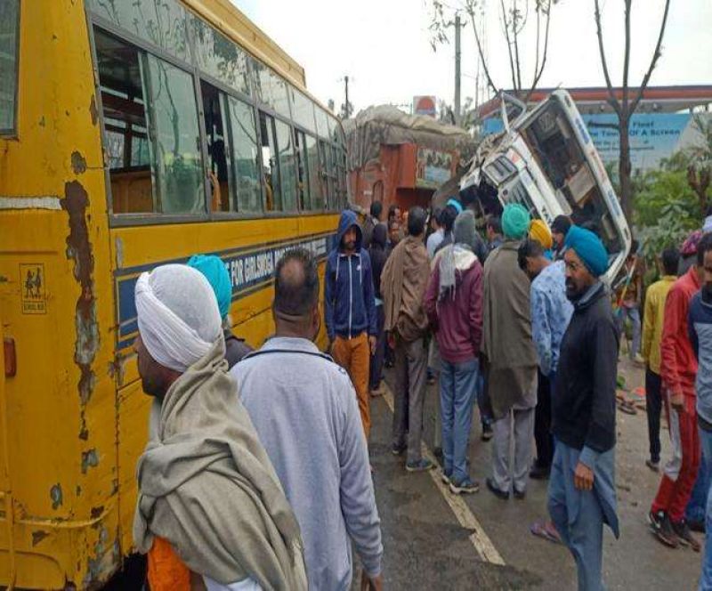 Terrible accident happened in Moga