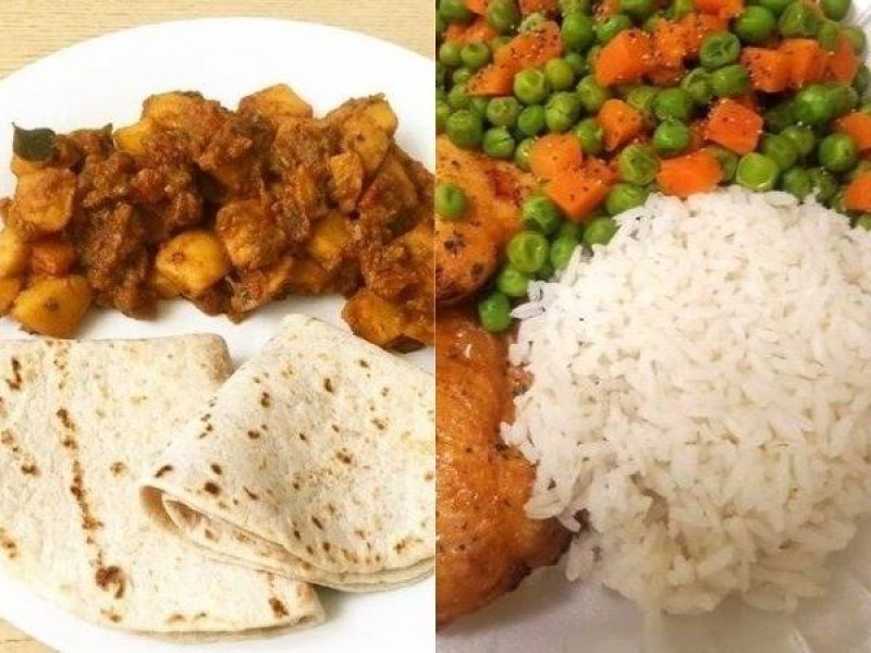 weight loss tips how much rice and chapati