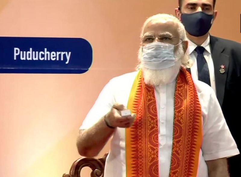 PM Narendra Modi in Puducherry