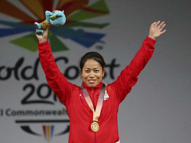 CWG 2018 gold win sanjita 