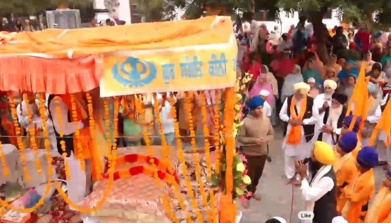 Nagar Kirtan decorated from Sri Akal Takht Sahib