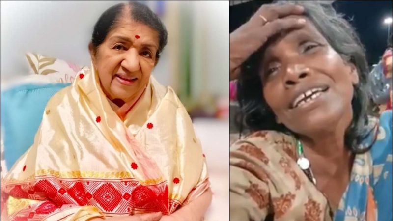 Viral video old womans rendition of lata mangeshkars iconic song