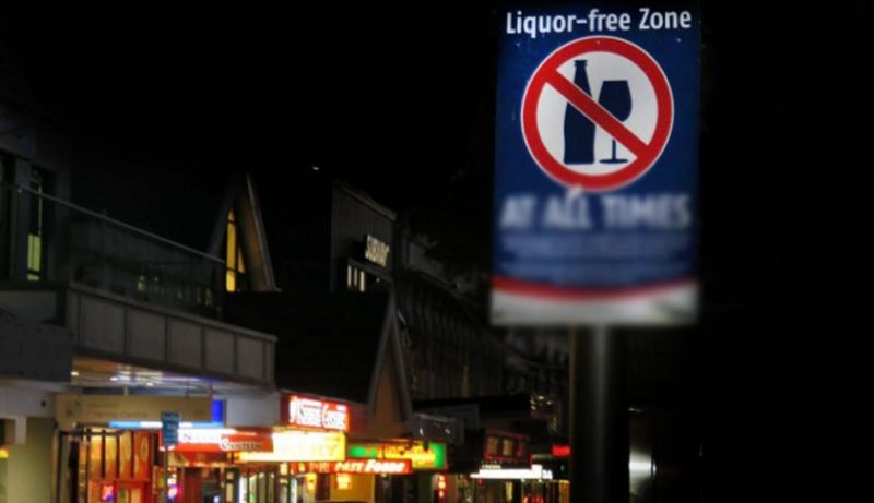 Liquor Free Zone signboard 