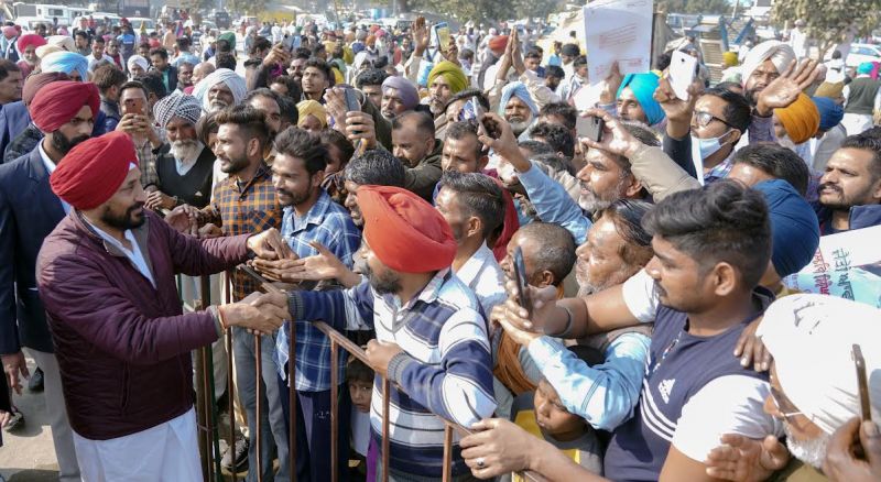 Cm channi interacting with people 