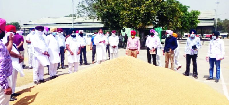 ਵਿਧਾਇਕ ਜਲਾਲਪੁਰ ਵਲੋਂ ਅਨਾਜ ਮੰਡੀਆਂ ਦਾ ਦੌਰਾ