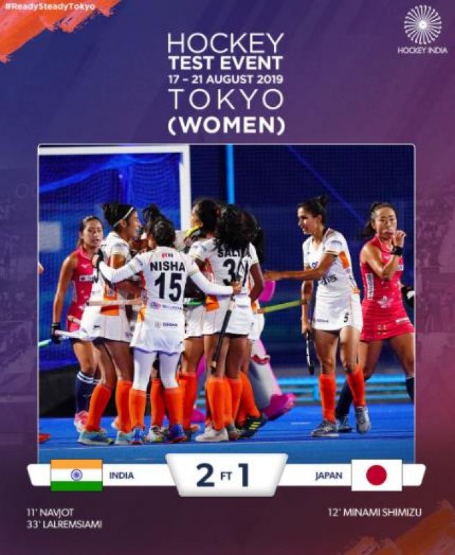  Indian Women's Hockey Team Wins Olympic Test Event Against Japan