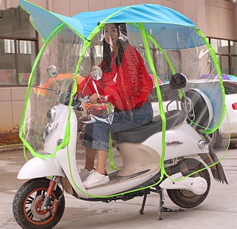 This kit protects two-wheelers from rain