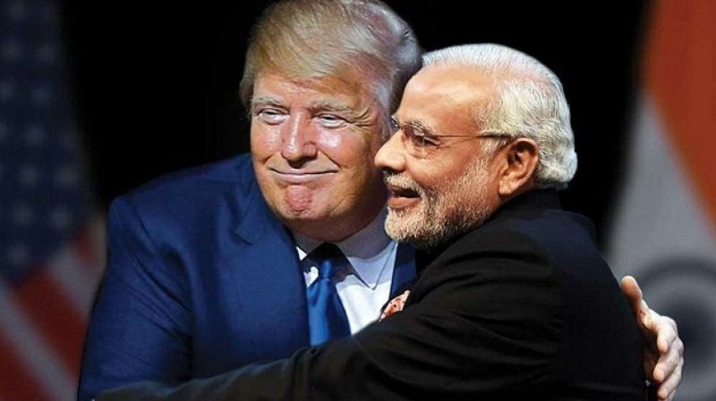 Modi with Trump 