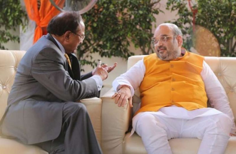 Amit Shah held meeting with NSA ajit doval on Jammu Kashmir