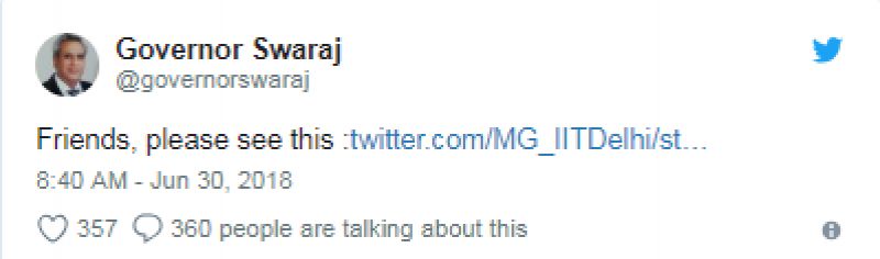 Sushma Swaraj Tweets