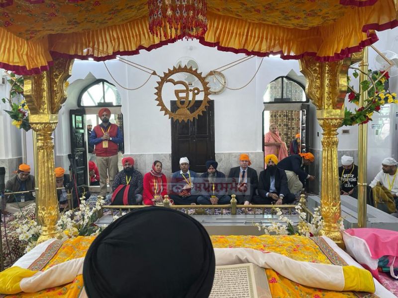 Ambassador of Belgium Philippe Bronchain visit Gurudwara Kartarpur Sahib