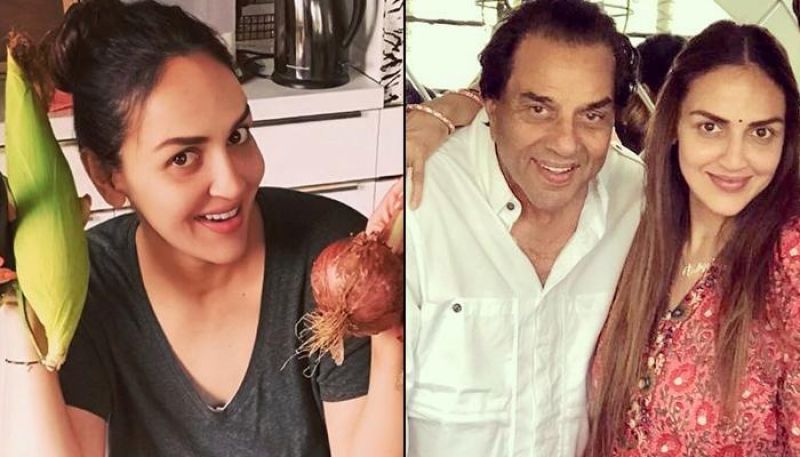 Esha Deol and Dharmendra 