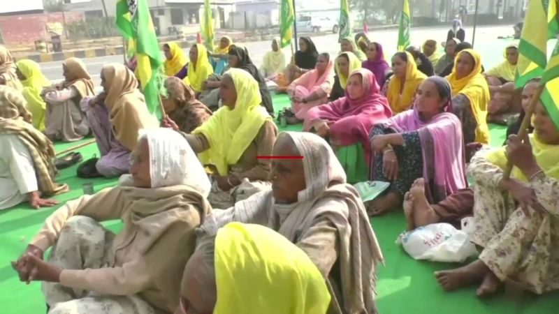 Farmer protest at Sangrur