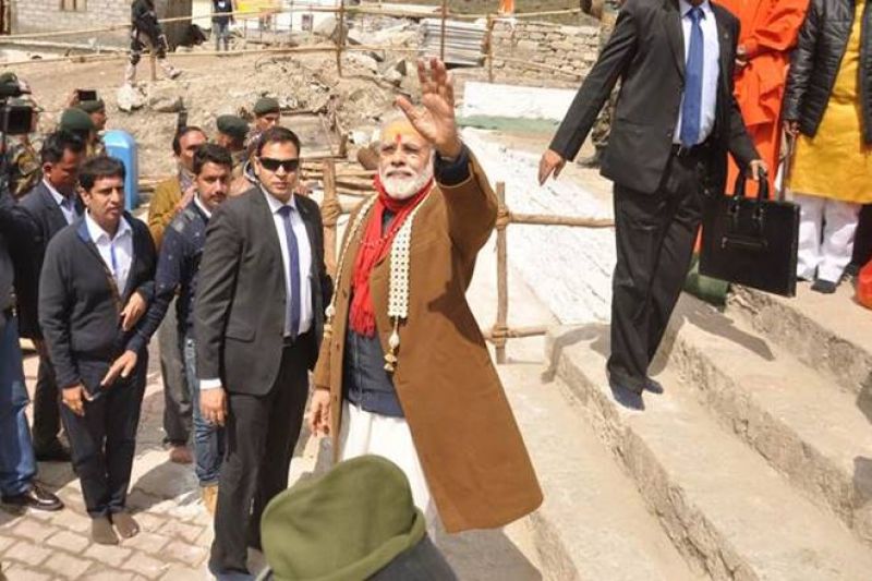 Narender Modi In Kedarnath Temple