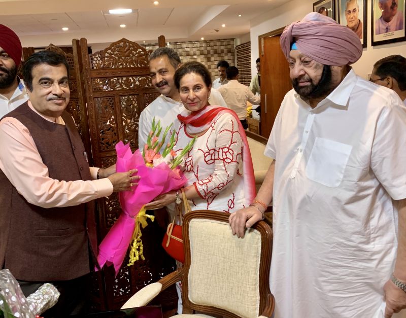 Captain Amarinder Singh meets Nitin Gadkari
