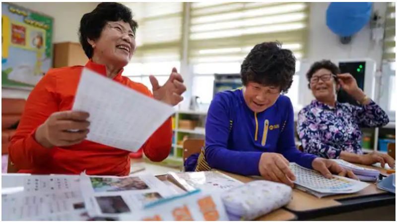 South Korean schools lack of chidren taking elderly admissions