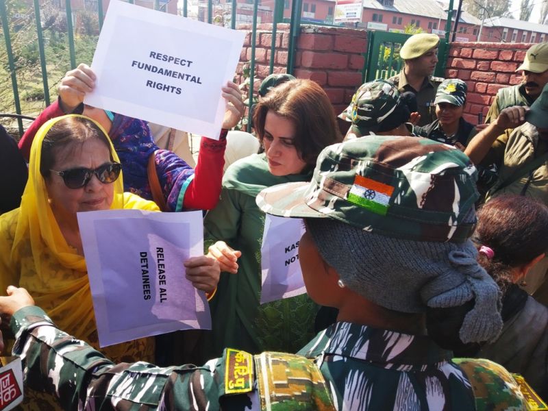 Six women activists including sister and daughter of Farooq Abdullah detained 
