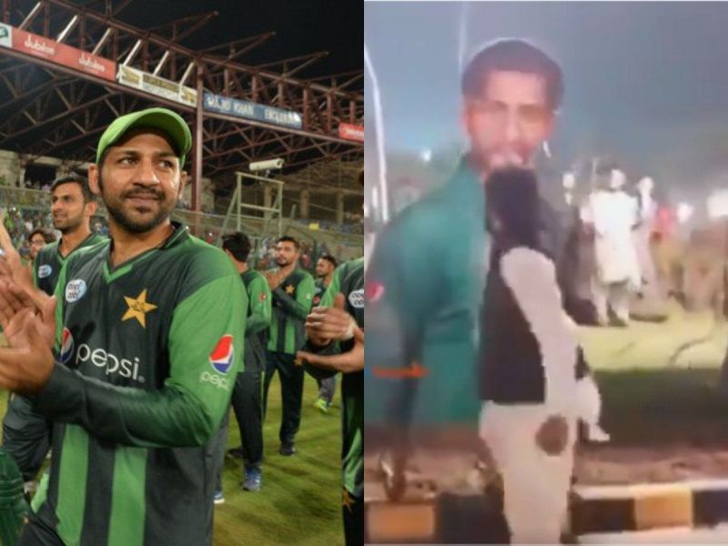 Pakistani fan destroys Sarfaraz Ahmed’s hoarding 