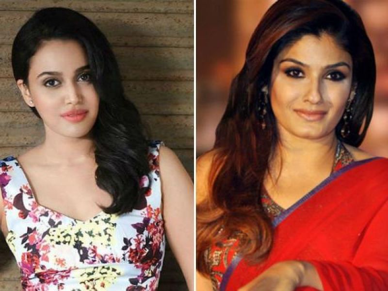 raveena tandon and swara bhaskar