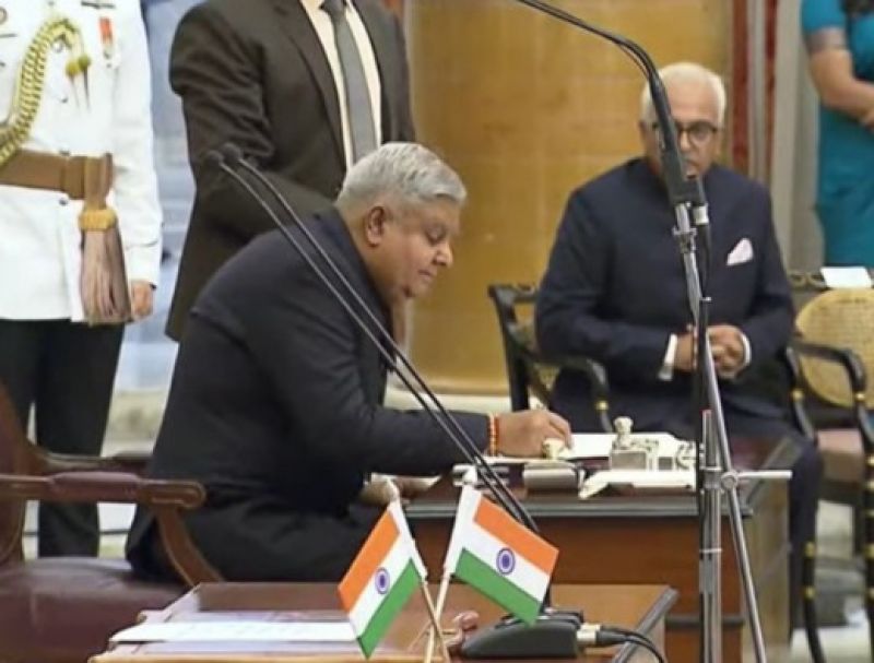 Jagdeep Dhankhar became the 14th Vice President of India