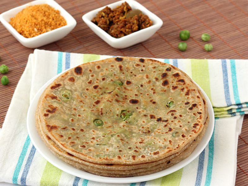 Green Matar Paratha