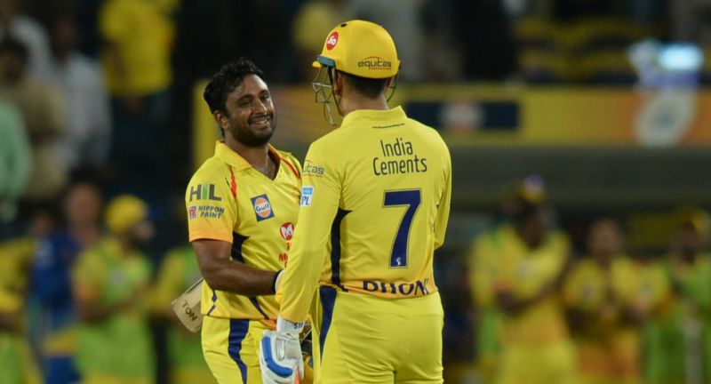 Ambati Rayudu and Dhoni