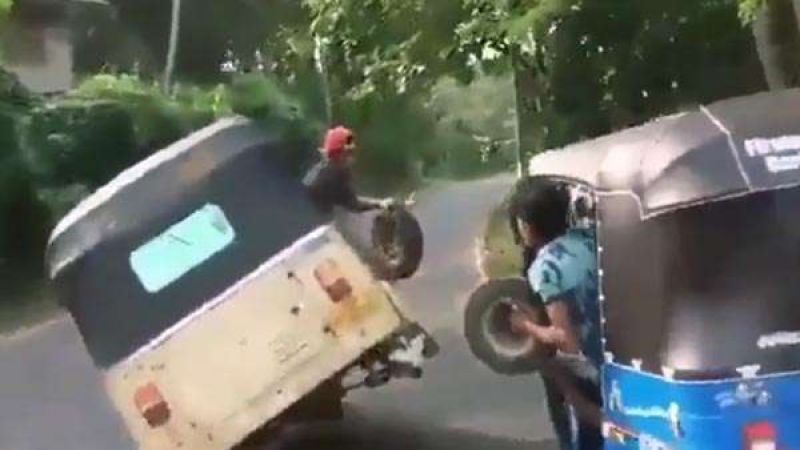 Auto driver changes tyrer