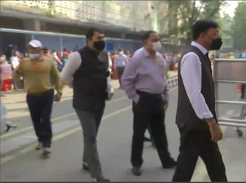 Health Minister Visits AIIMS To Enquire About Health Of Manmohan Singh