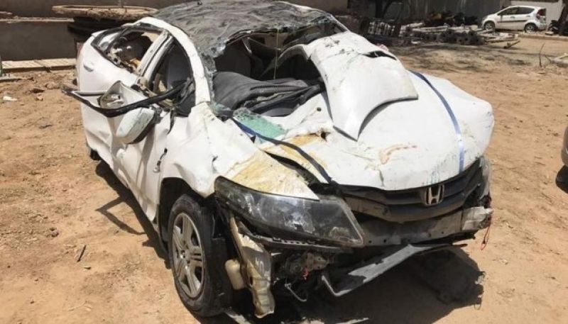 Honda City car crashes, 2 dead