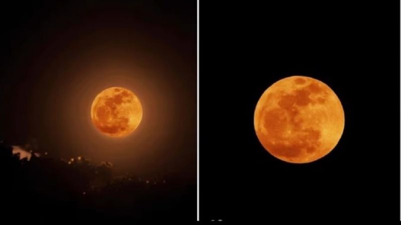 Strawberry Super Moon 2022