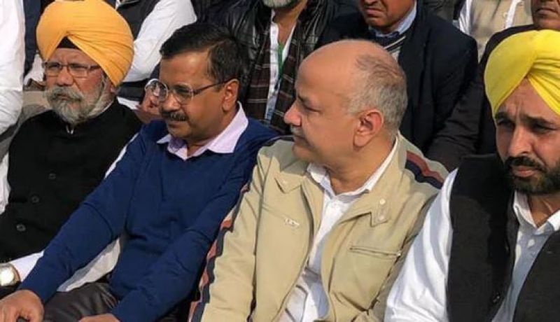 Kejriwal with Bhagwant Maan 