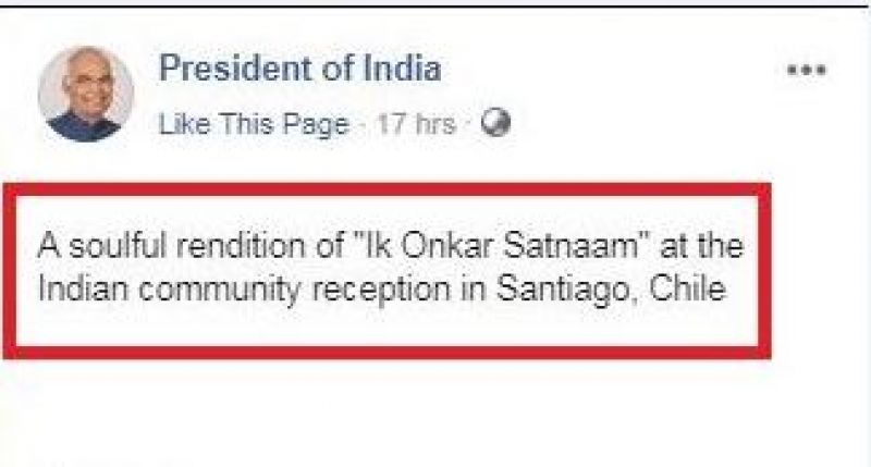 Ram Nath kovind Tweet