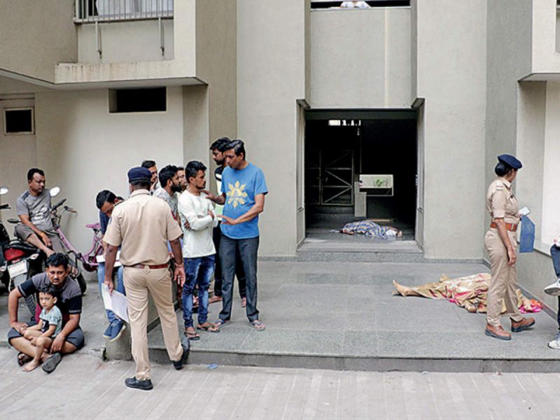 Woman Jumps Off Building With Son