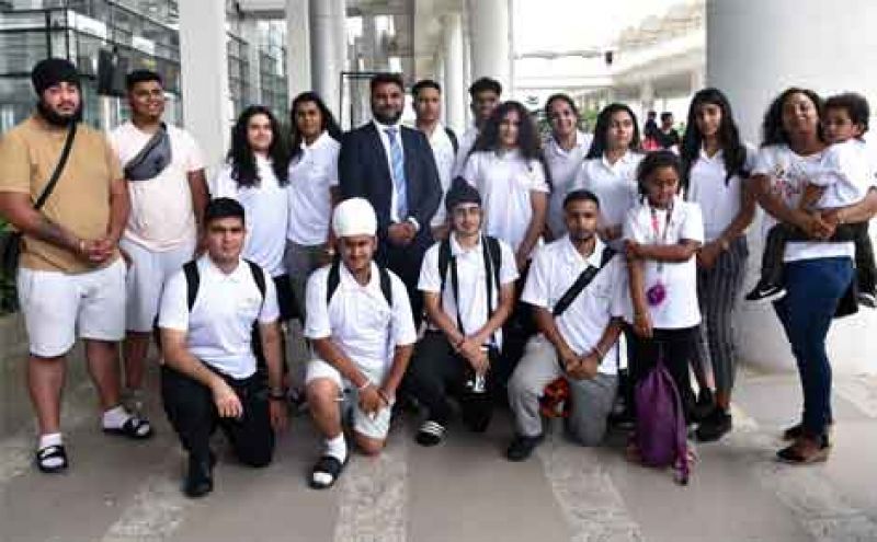 14 youths from  england came india