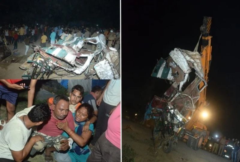 Terrible road accident in Kanpur