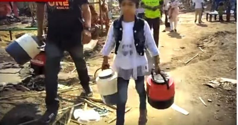 Khalsa aid team reached Noorpur Bedi 