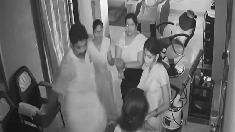 Ex-DMK corporator kicks woman