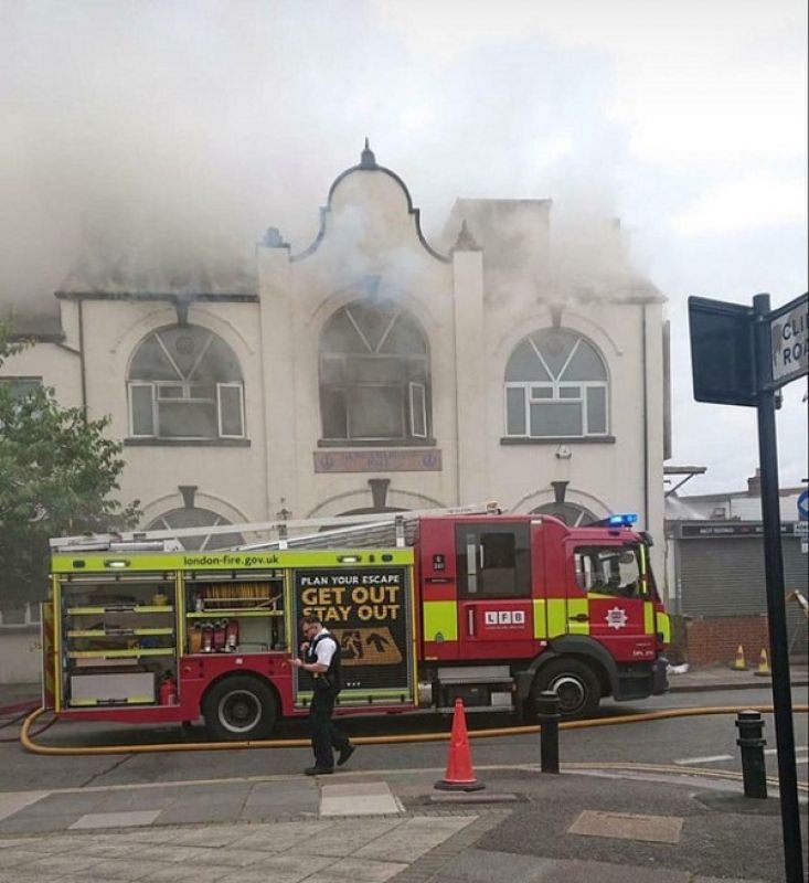 Terrible fire at Gurdwara Sahib in England,