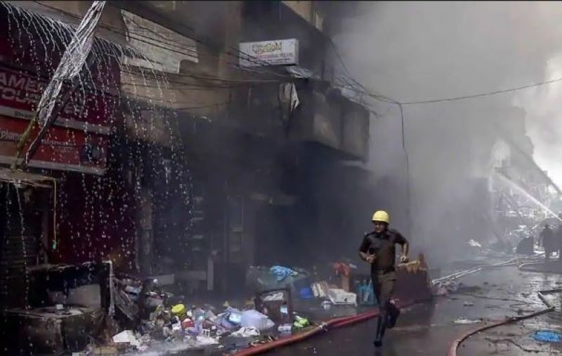 Kolkata market fire 