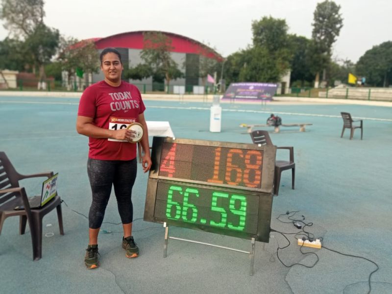 Kamalpreet Kaur breaks national mark again Kamalpreet Kaur breaks national mark again